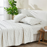 Patina Vie Maison Leiea Pre Washed Microfiber Printed Sheet Set